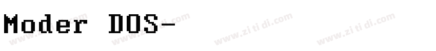 Moder DOS字体转换